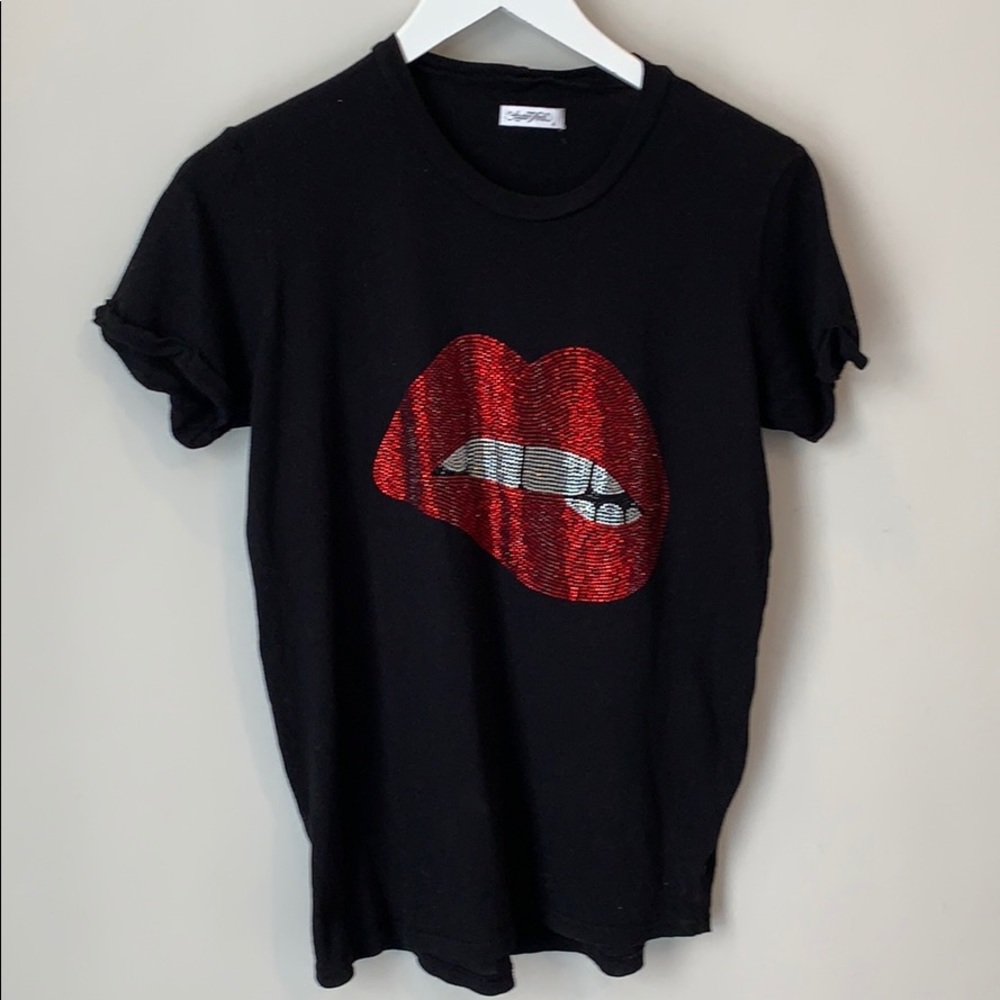 Lauren Moshi tee- rhinestone lips- super cute!